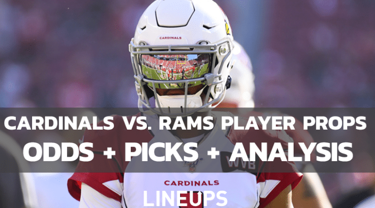 Arizona Cardinals vs. Los Angeles Rams Player Props (1/17/22)