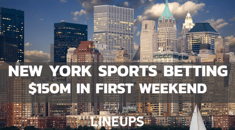 New York Sports Betting Handle: Reaches $150M in Opening Weekend