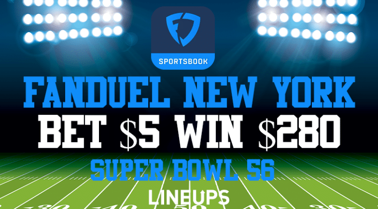 FanDuel NY Promo Code: Bet $5 Win $280 Super Bowl Bonus