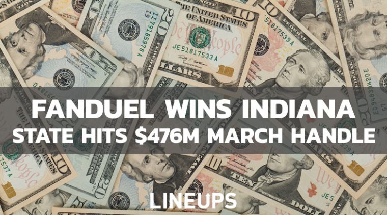 Indiana March Handle Hits $476 Million As FanDuel Beats DraftKings