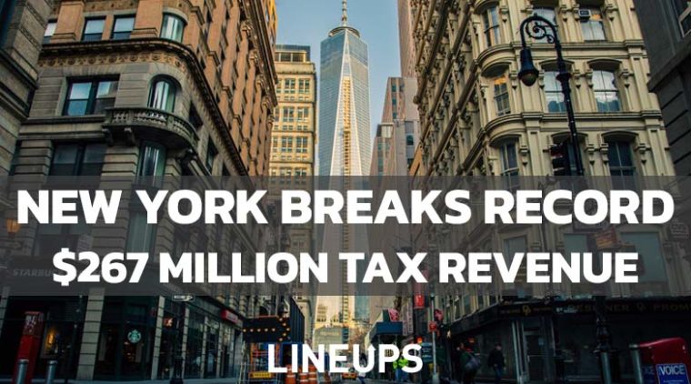 New York Sets Record for Sports Betting Tax Revenue at $267 Million