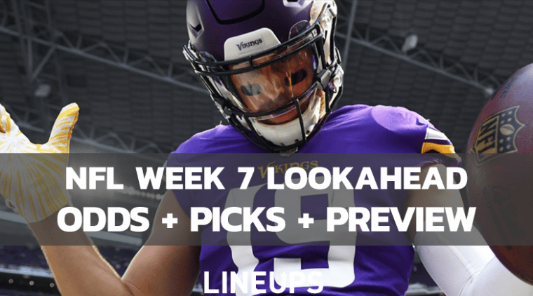 NFL Week 7 Odds and Lookahead Lines: Four Bets to Make This Weekend
